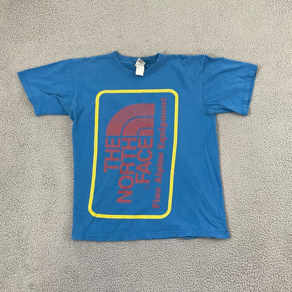 The North Face Shirt Men M Blue Short Sleeve Y2K Gorpcore Outdoor Tee